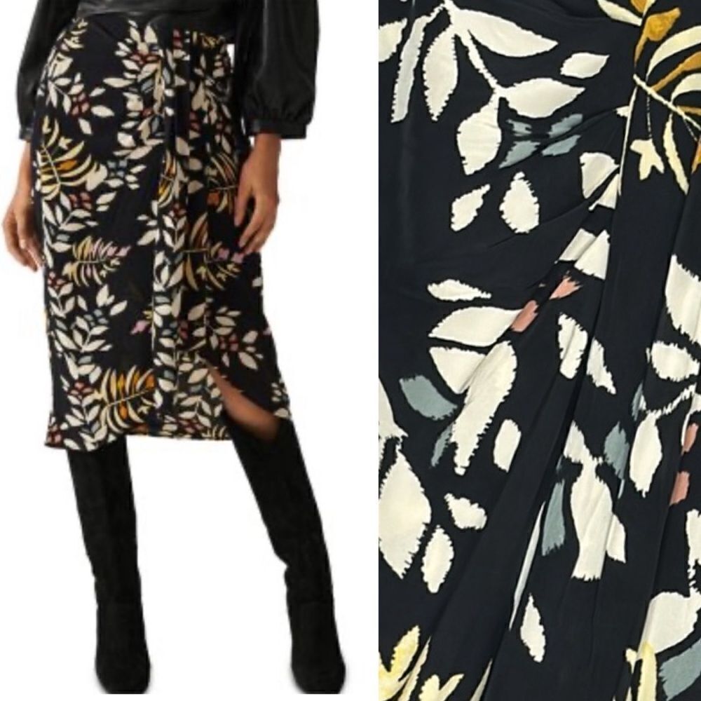 New BA&SH Christo Skirt - Black Small